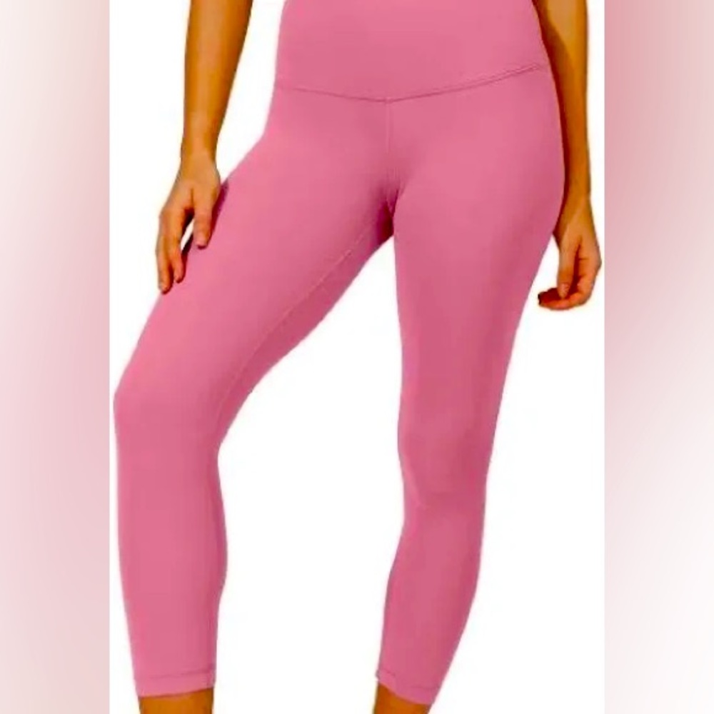 Yogalicious Lux - cropped pink leggings perfect for yoga - M